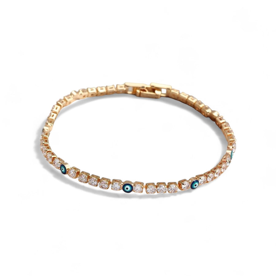 TISHA TENNIS BRACELET - EVIL EYE